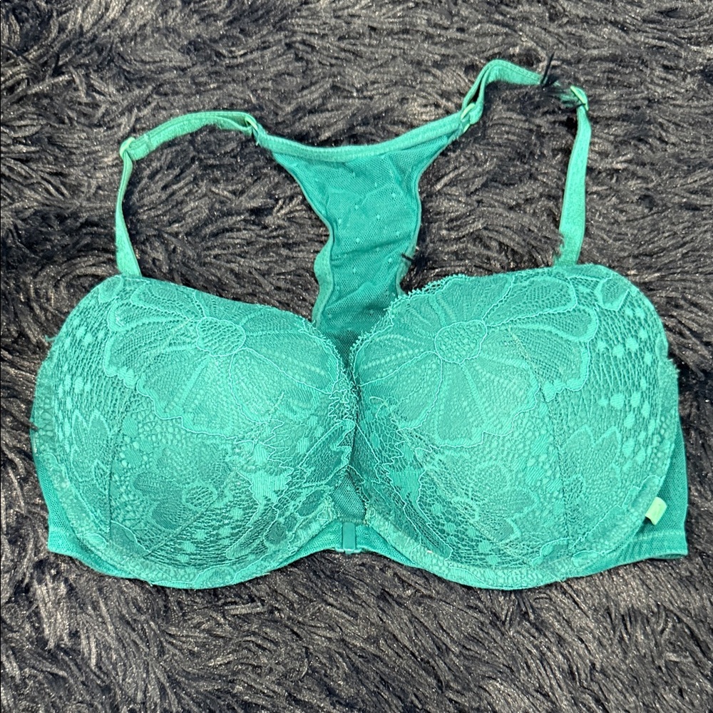 Victoria's Secret Teal Lace Bra